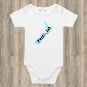 Kiwi Kid New Zealand Onesie Blue unique kiwiana