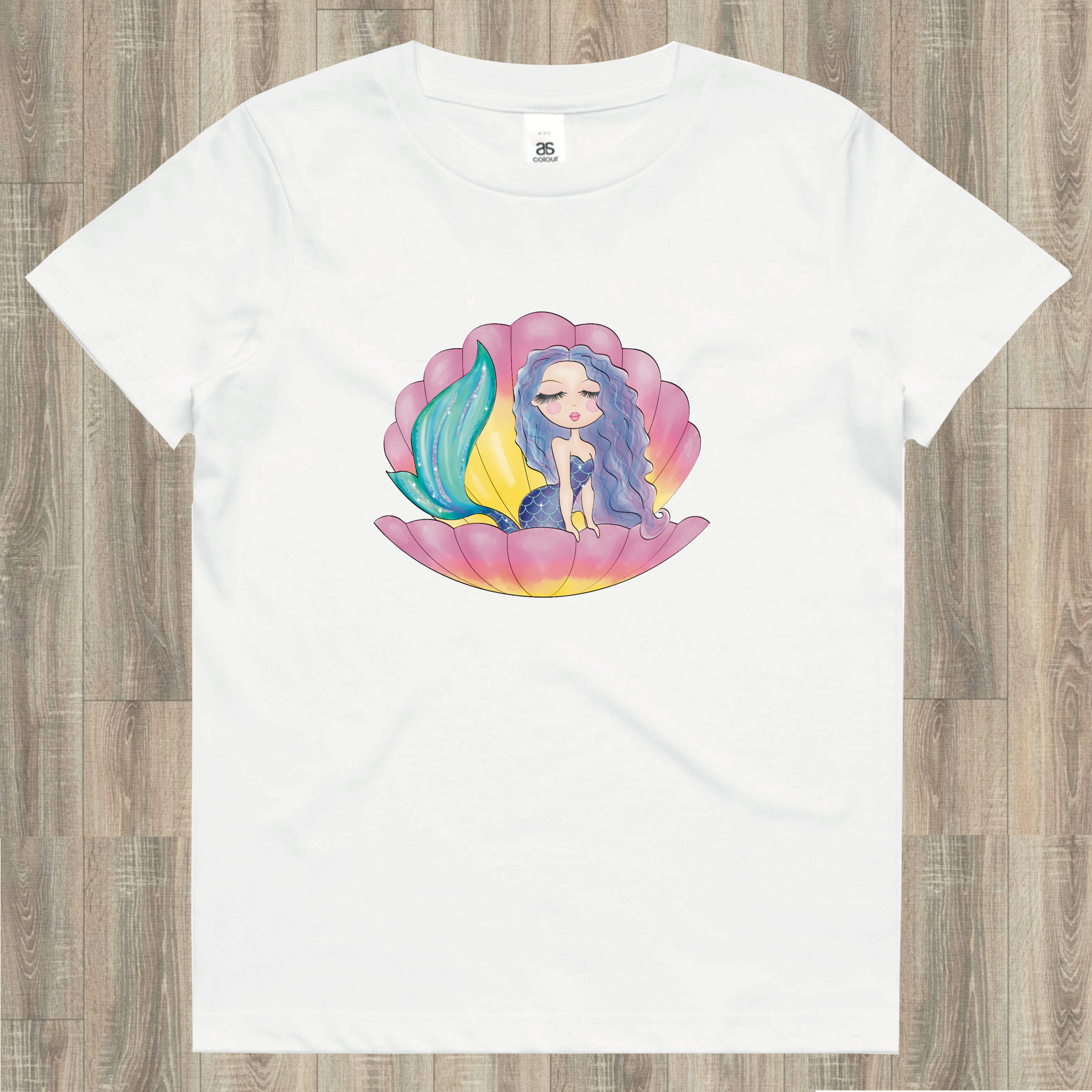 Mermaid Clam Shell Tee